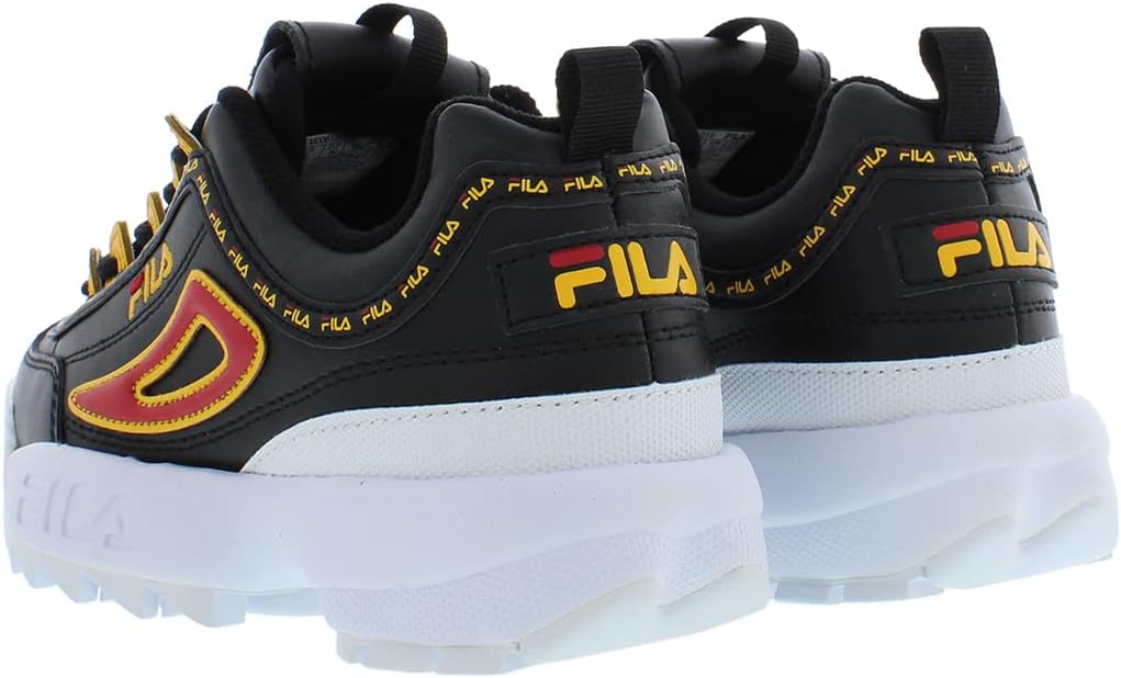 Кроссовки для мальчиков Fila Disruptor II Premium Repeat, черный/золотой — фото 2