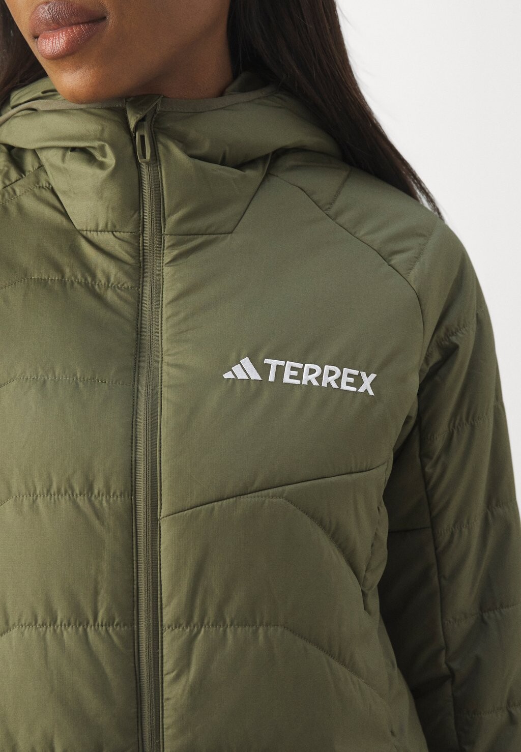 

Уличная куртка MULTI SYNTHETIC INSULATED HOODED JACKET adidas, оливковый