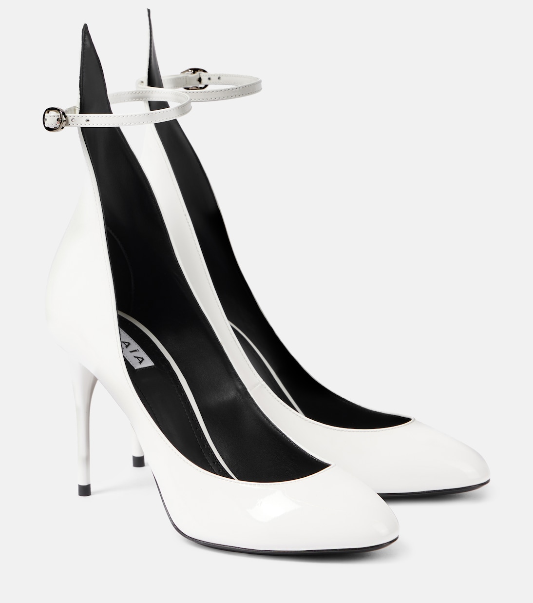 Лакированные туфли Décolleté 90 Alaïa, Blanc Optique