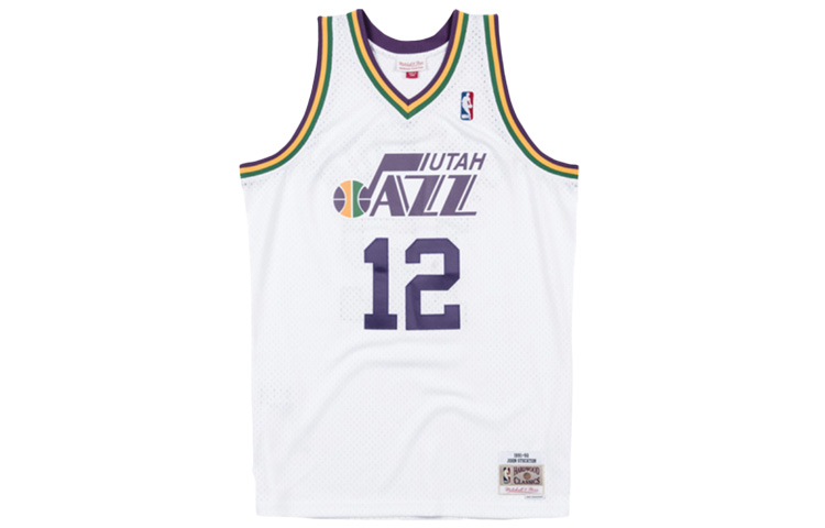 

Футболка Mitchell Ness NBA Swingman 'Jazz 1991 John Stockton' белая