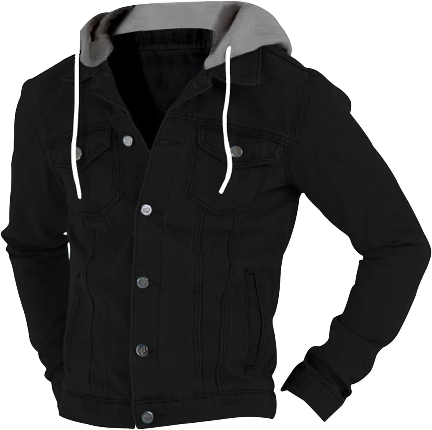 

Мужская ветрозащитная худи-куртка с капюшоном и карманами JEsilunmaMY