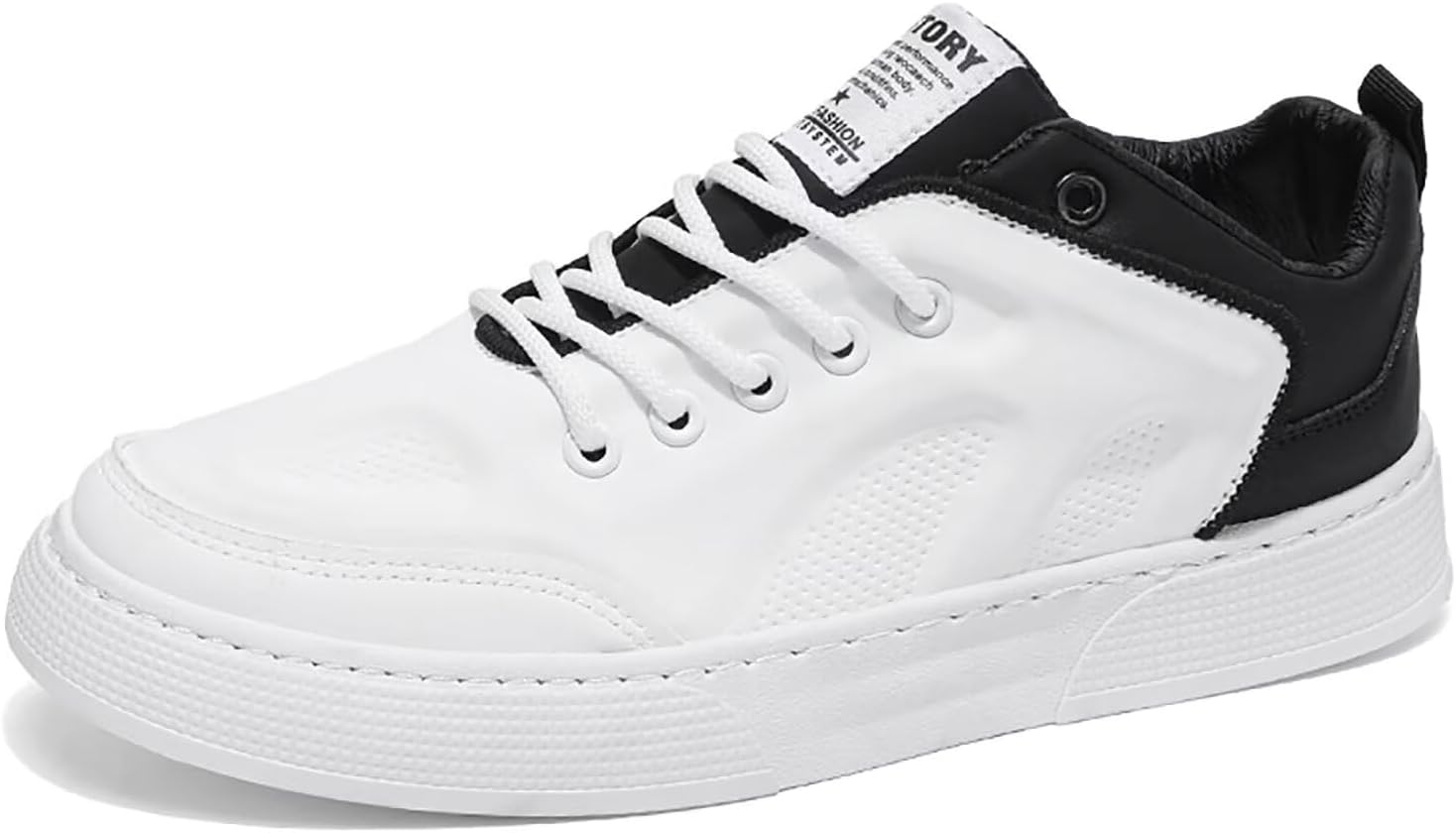 

Мужские прогулочные кроссовки TERBOFIN, низкие повседневные кеды, комфортные скейтбордические обувь, белый/черный