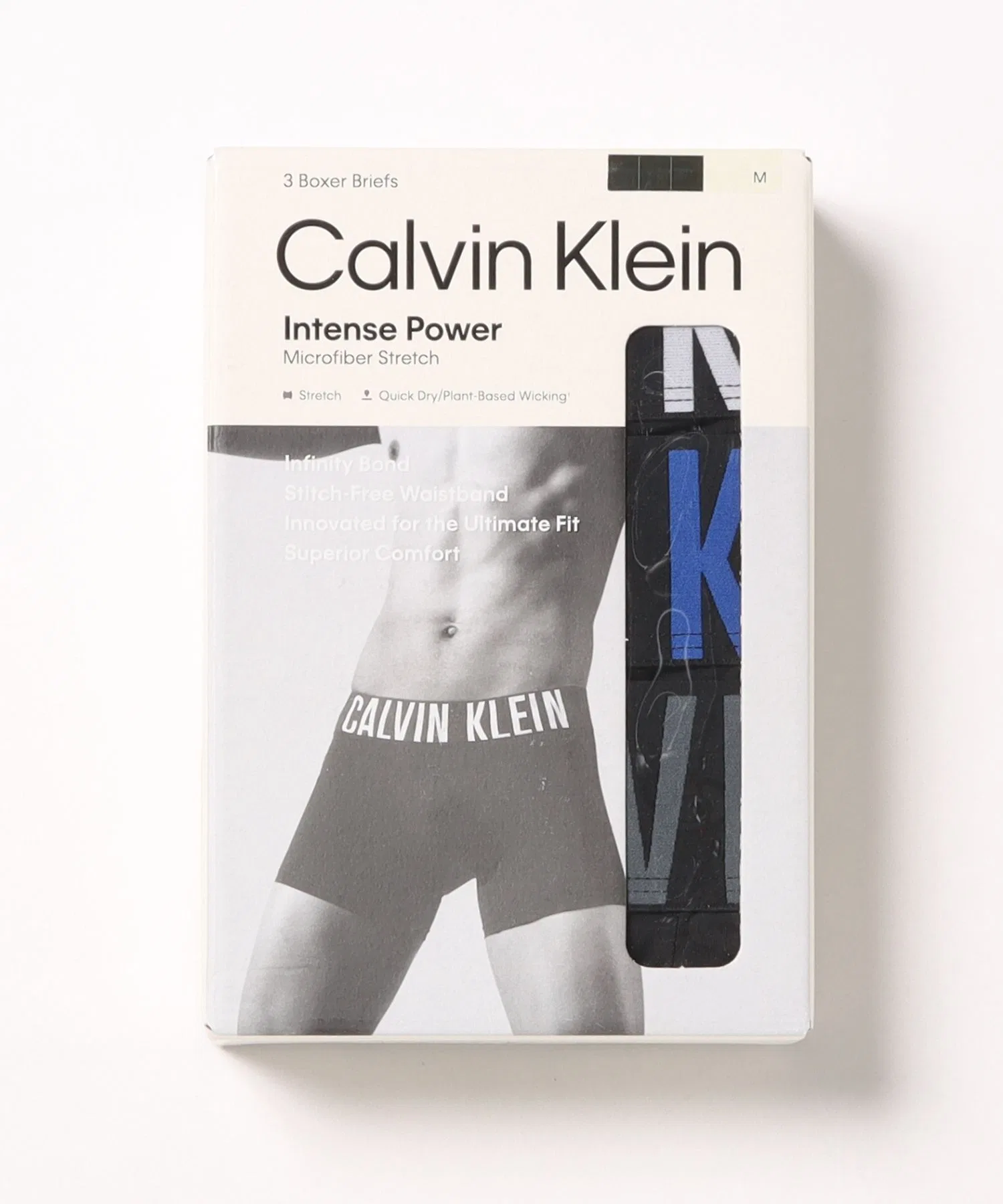 【CALVIN KLEIN】Боксерские трусы, комплект из 3 штук (с низкой посадкой)