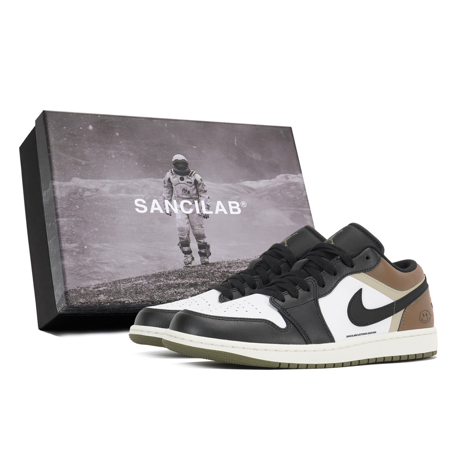 

Баскетбольные кроссовки Air 1 Vintage Unisex Low-Top Coffee Jordan, цвет Coffee