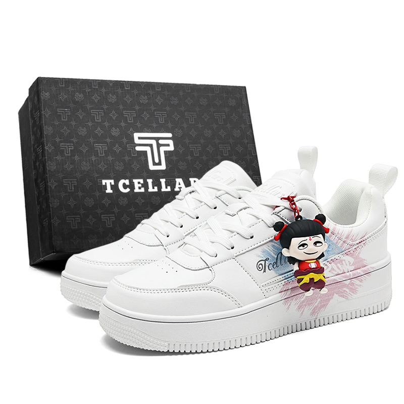 

TCELLARS Скользоустойчивые, износостойкие, легкие, увеличивающие рост низкие скейтборд-кроссовки унисекс белый (Dreamy Coast) с кулоном NZ, цвет White (Dreamy Coast)+NZ Pendant