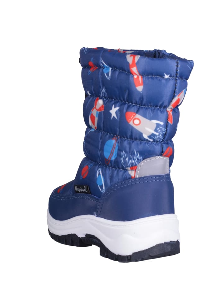 Сапоги Playshoes Winter-Bootie Weltraum, цвет Marine — фото 2