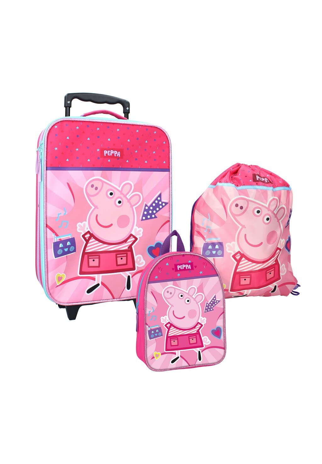 

Комплект рюкзака Disney Set Peppa Всегда Лучше Вместе Disney, розовый