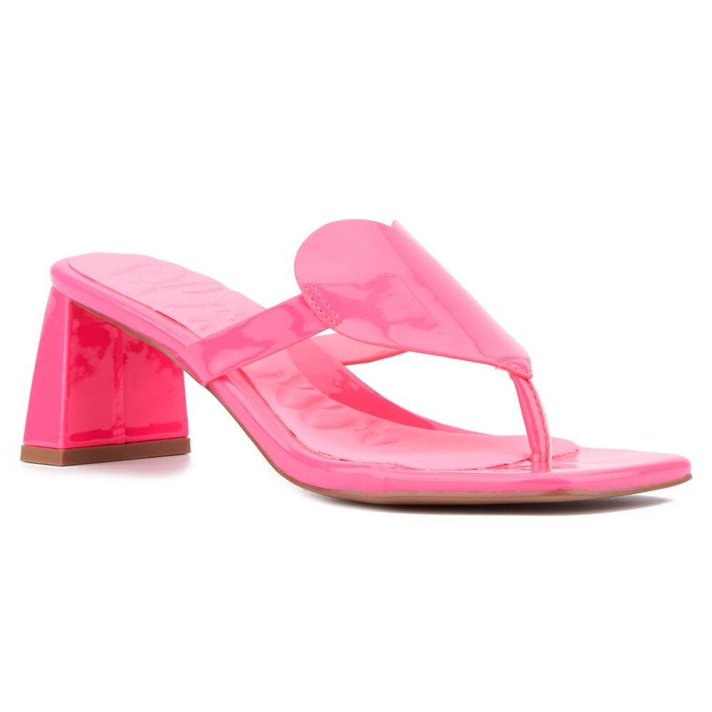 Женские сандалии под платье Olivia Miller Lover Gurl, цвет Neon Pink