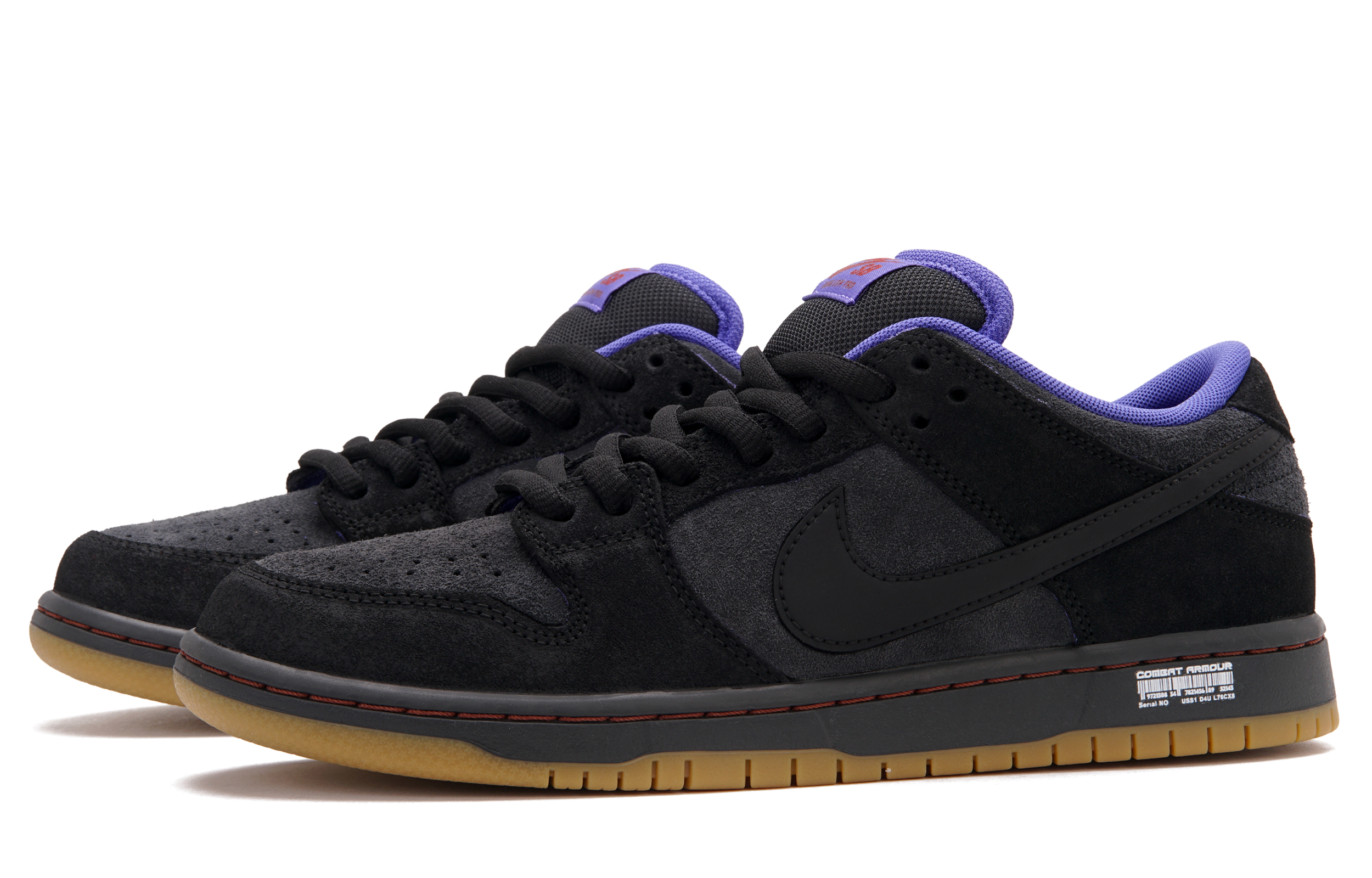Nike Кроссовки для скейтбординга Dunk SB Black Hole Abrasion Resistant низкие унисекс Black — фото 4