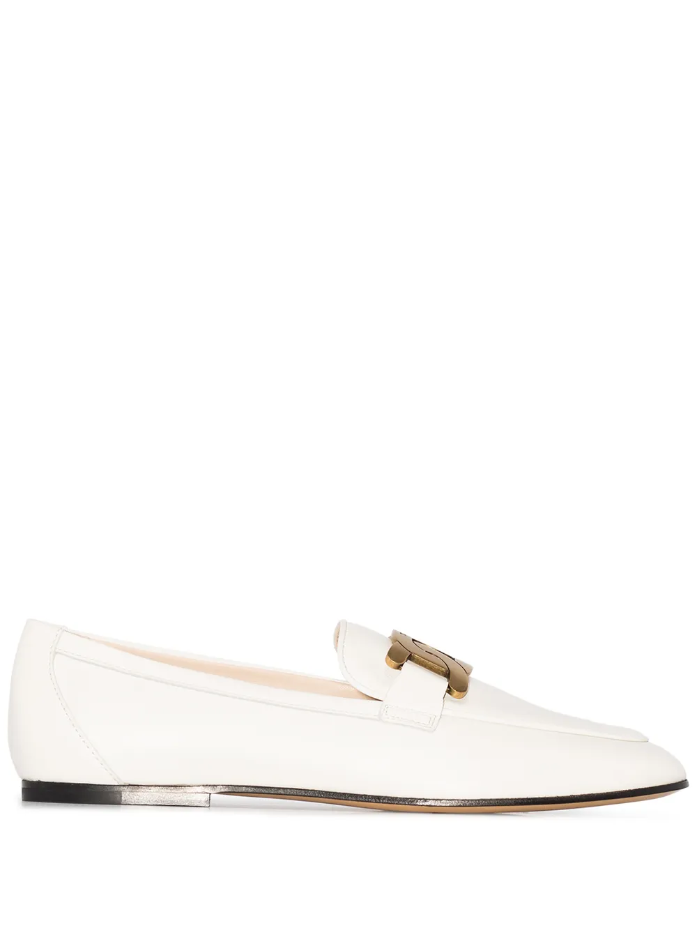 Лоферы Kate с цепочками TOD'S, белый