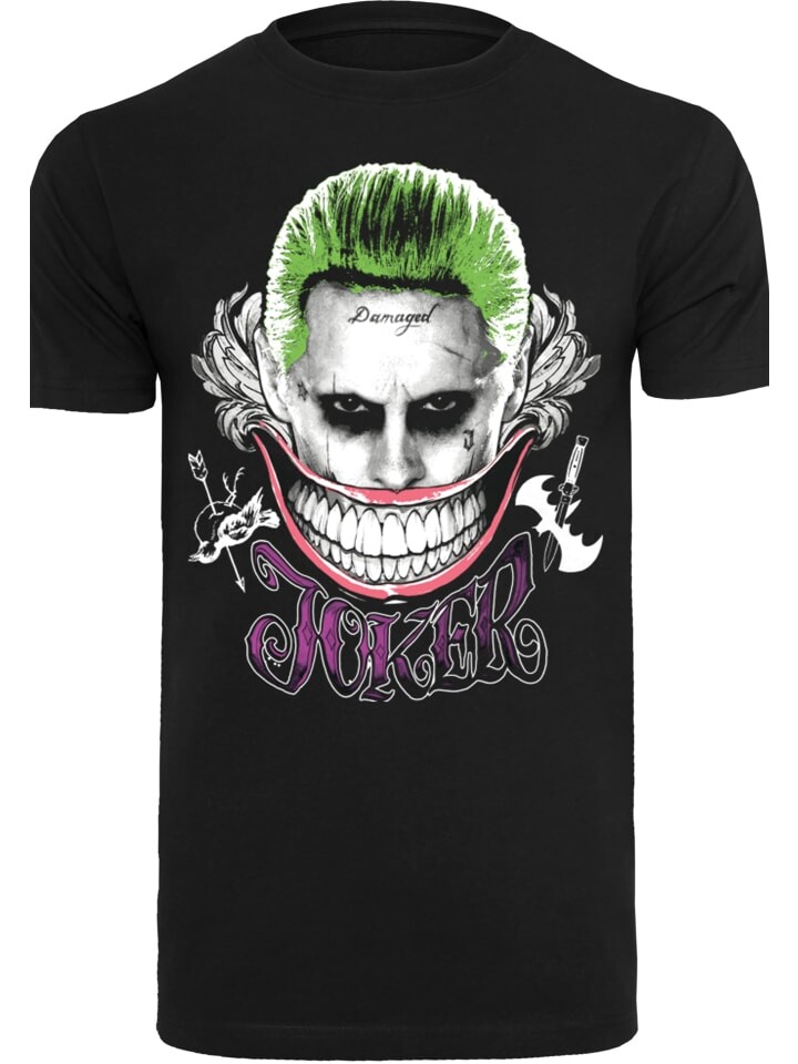 

Футболка F4NT4STIC Suicide Squad Joker Coloured Smile, черный
