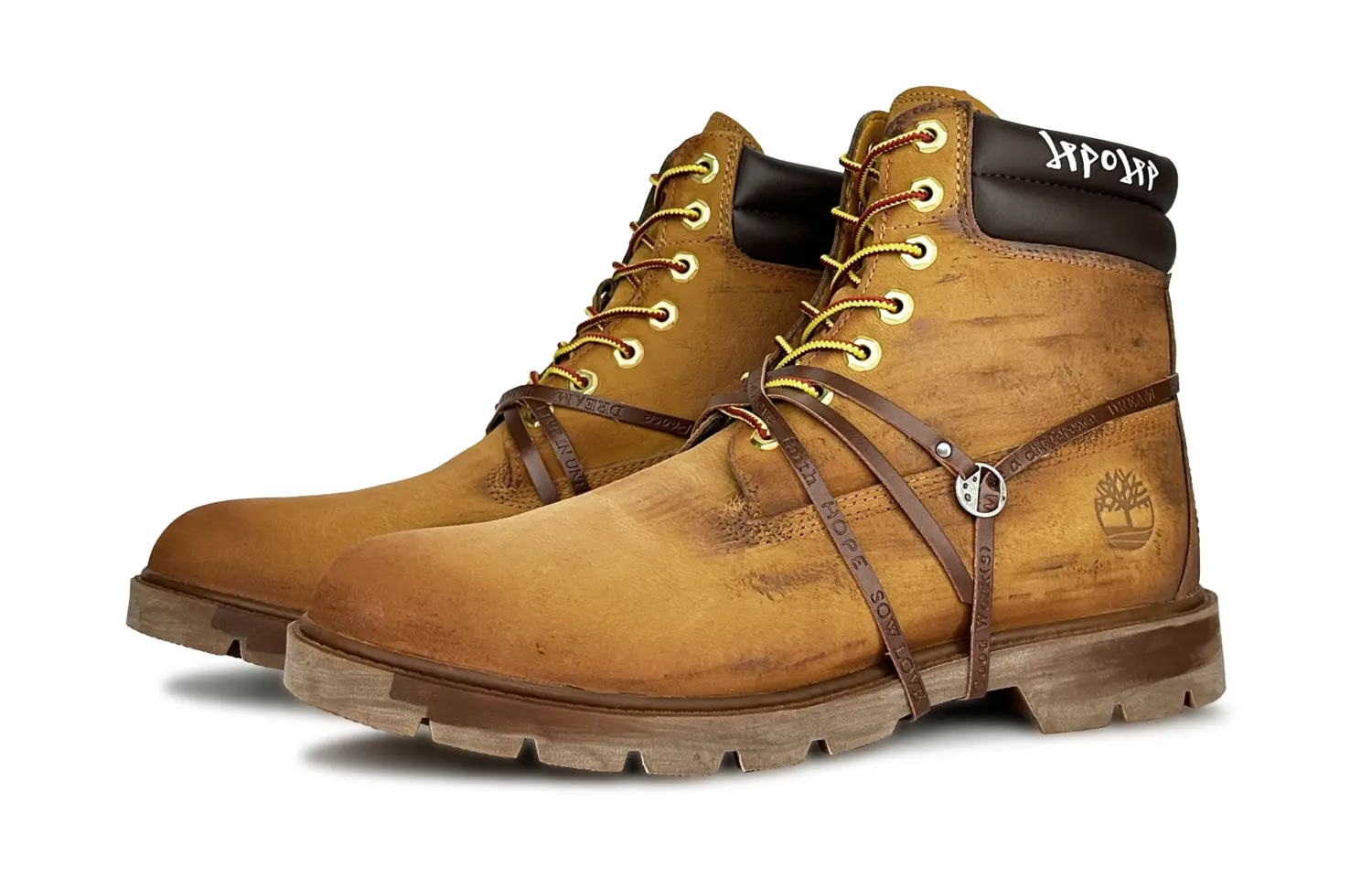 Премиум коллекция уличных ботинок Unisex Timberland, коричневый — фото 4
