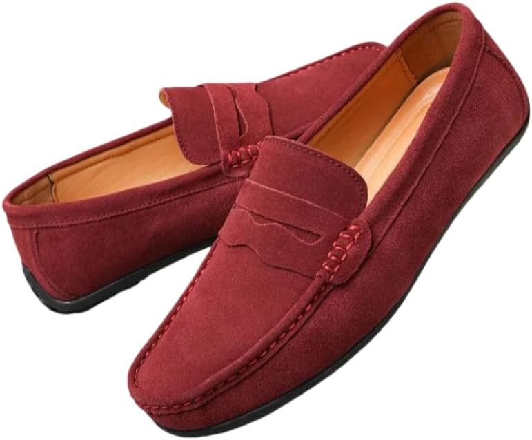 

Модные мужские лоферы больших размеров Fmshi, красный