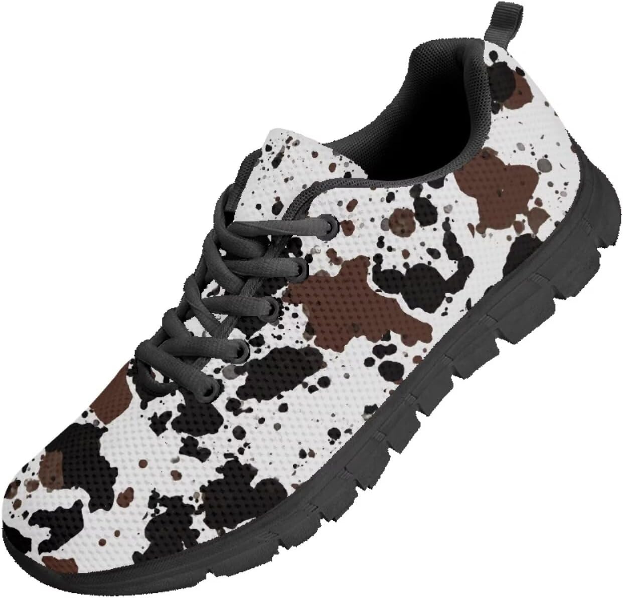 

Мужские кроссовки Funnydude Funny Print для прогулок, осенние повседневные теннисные кроссовки для путешествий, Cow Print