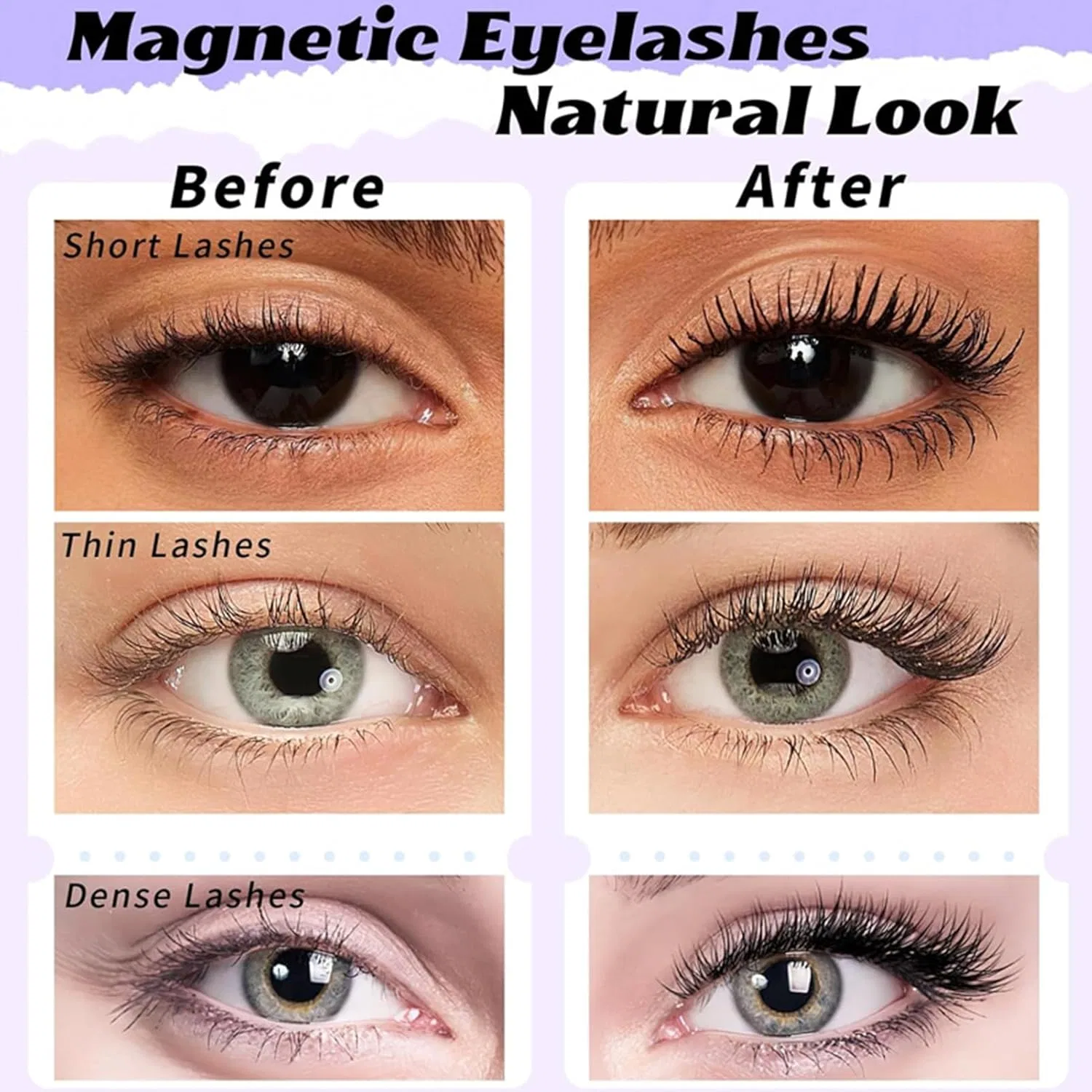 Магнитные ресницы Magnet Lash, 2 пары, натуральные — фото 4