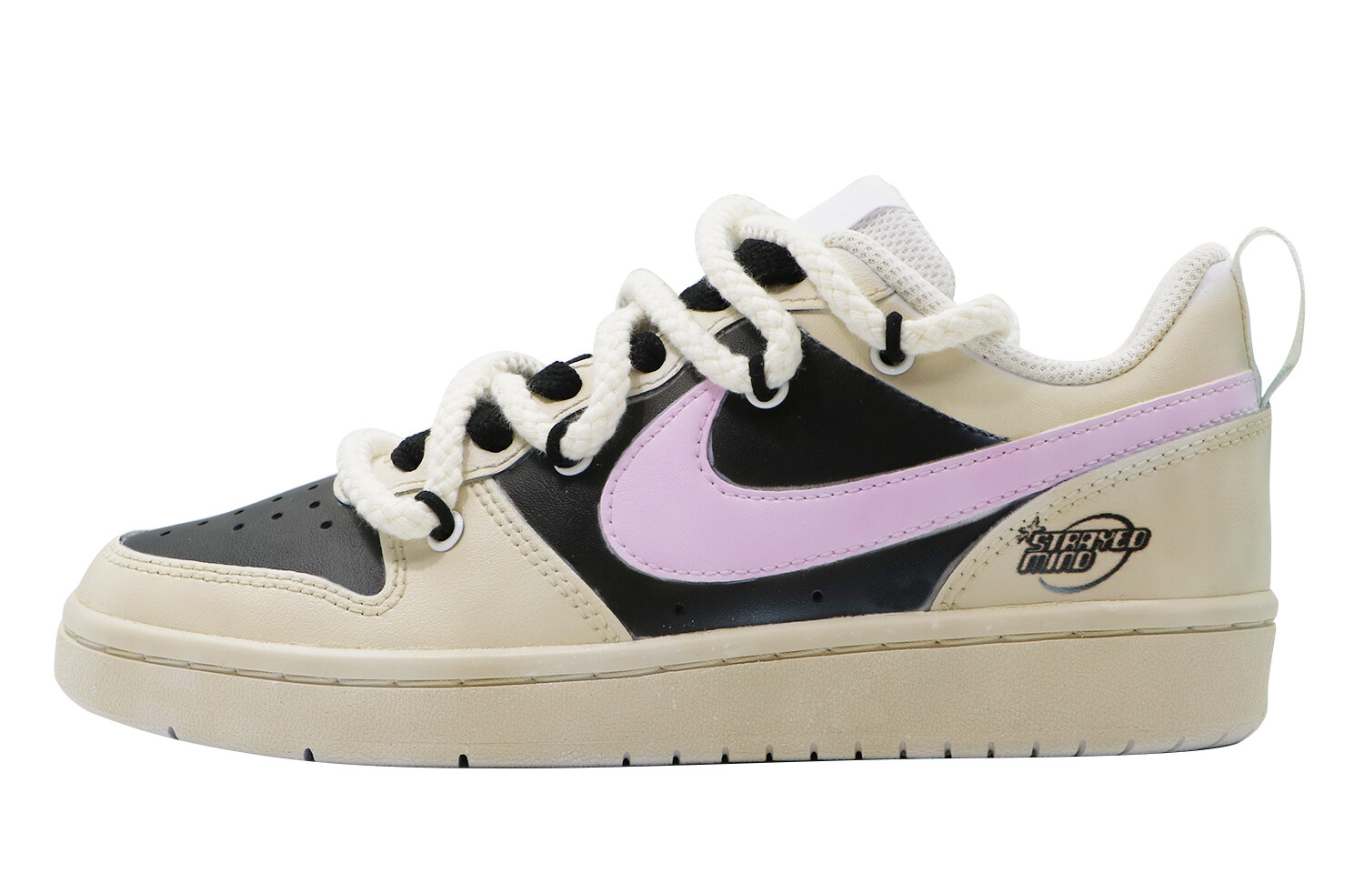 

Кроссовки Nike Court Borough Series Skateboarding Shoes Women's Low-top White/black/purple, белый