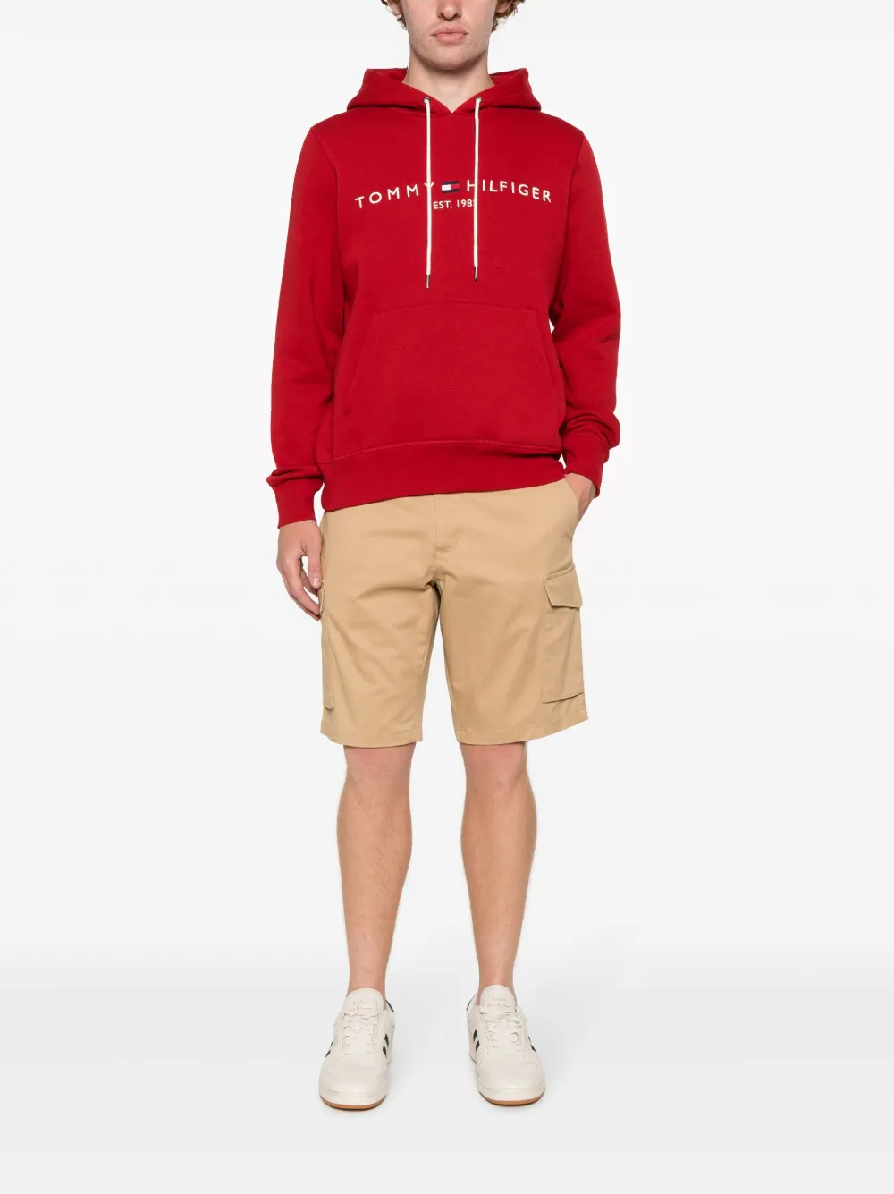Шорты карго Harlem с вышитым логотипом Tommy Hilfiger, нейтральный — фото 2