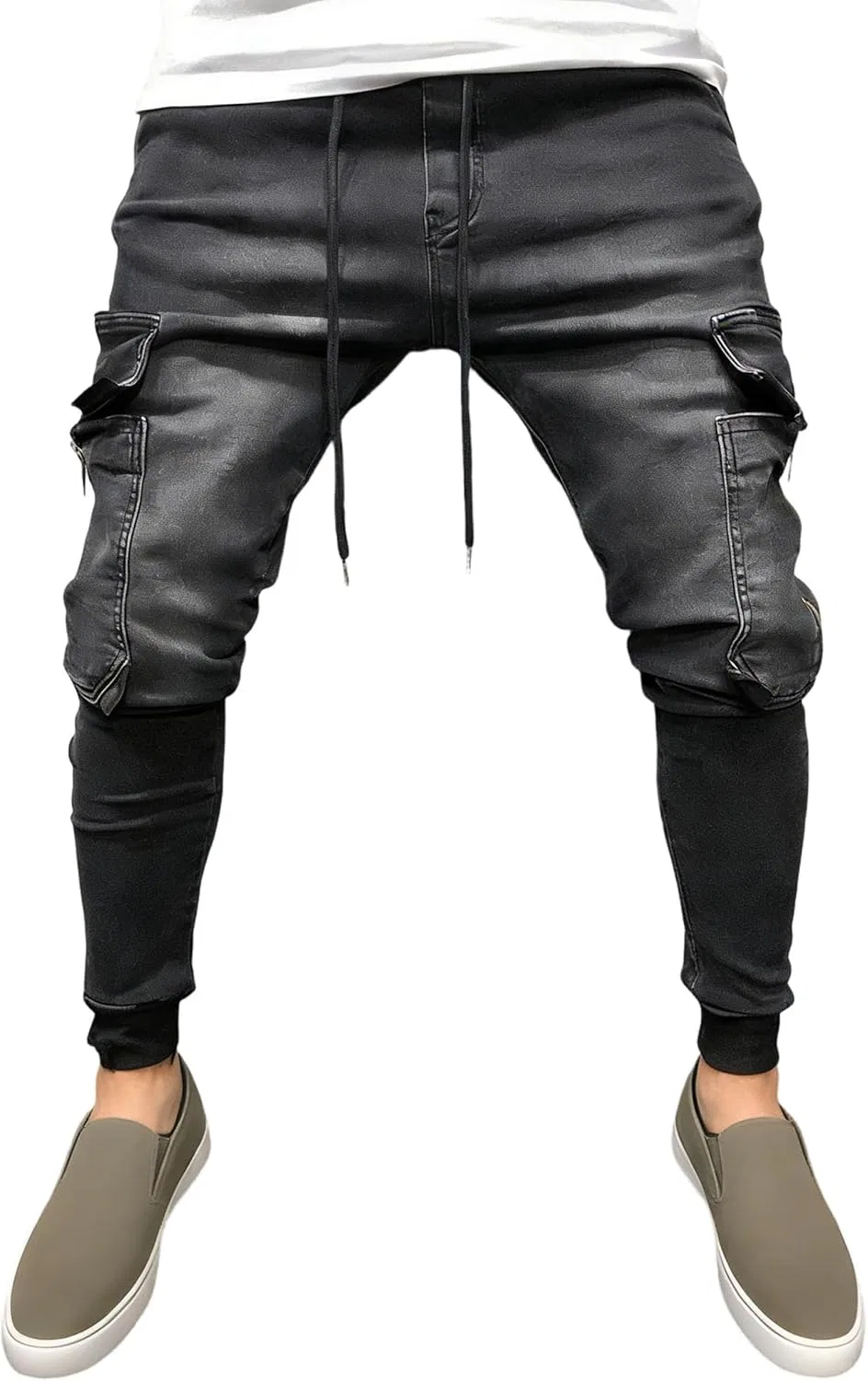 Джинсы, классические стрейч, Black