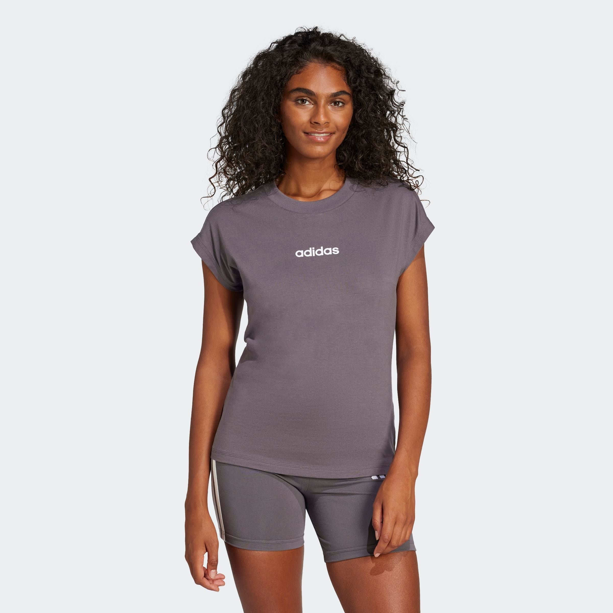 Adidas Sportswear Футболка Performance 'Essentials' в цвете Lavender — фото 3