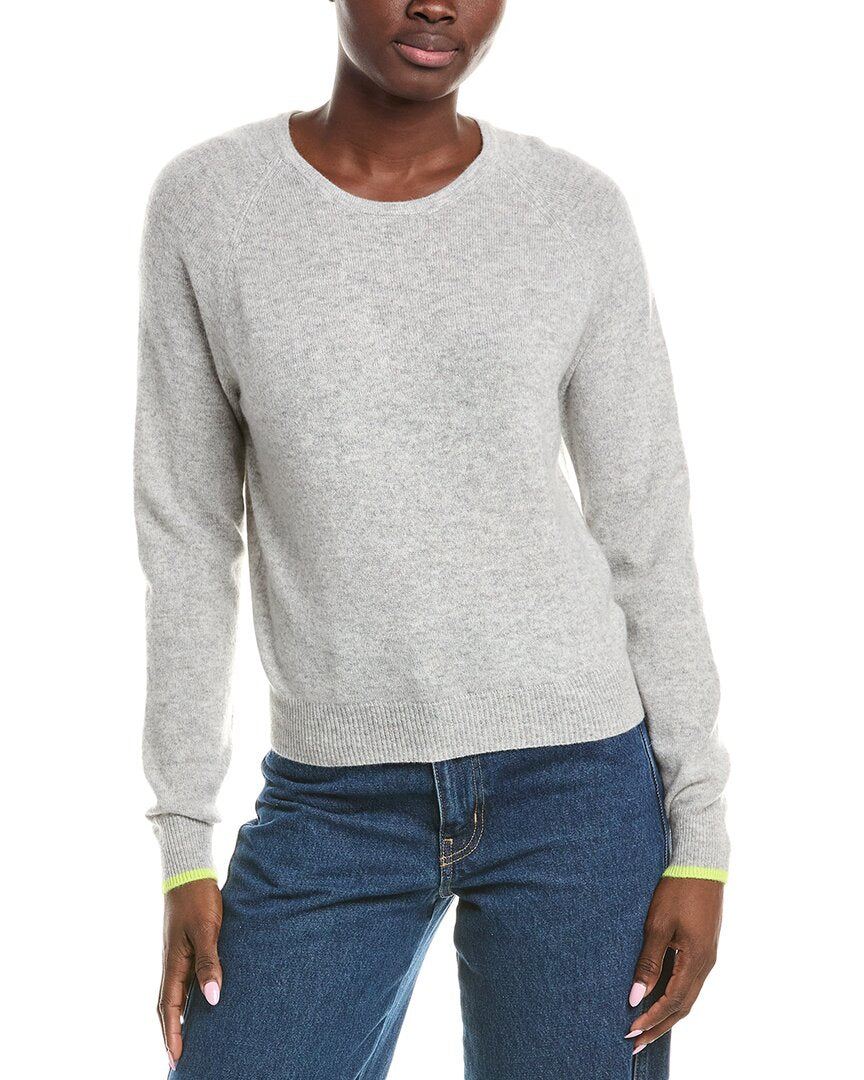 

Брод Кашемир Радуга Смайлик Мини кашемировый свитер Brodie Cashmere, серый
