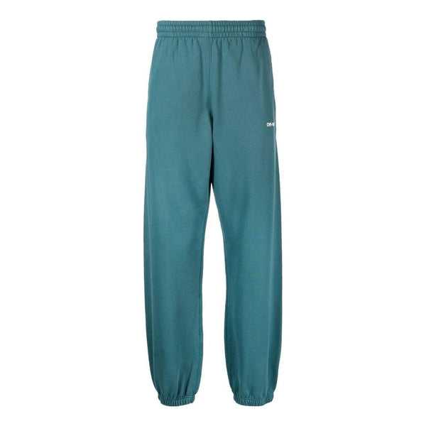 

Брюки chain arrow slim sweatpants 'duck green Off-White, зеленый