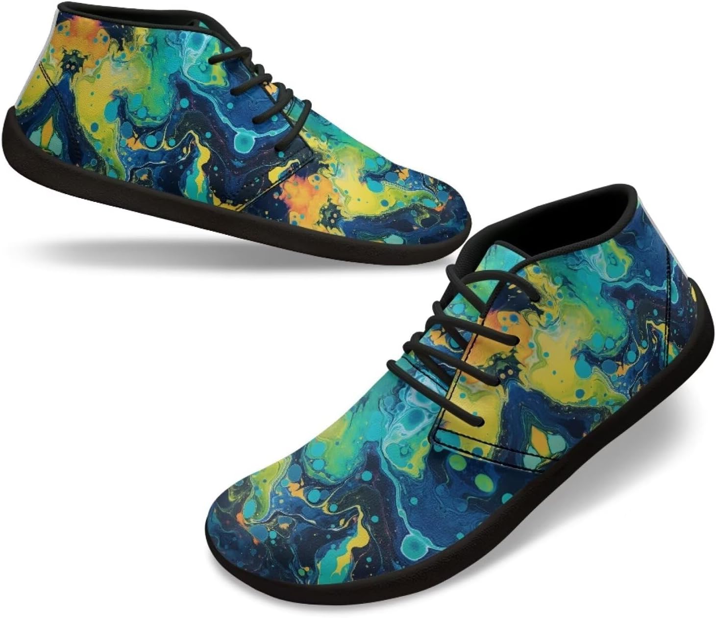 

Мужские широкие кроссовки для ходьбы, легкие, с нулевым перепадом высоты подошвы, дышащие, нескользящие, спортивные кроссовки для тренажерного зала, размеры US 5-14 Qoiuvncy, зеленый