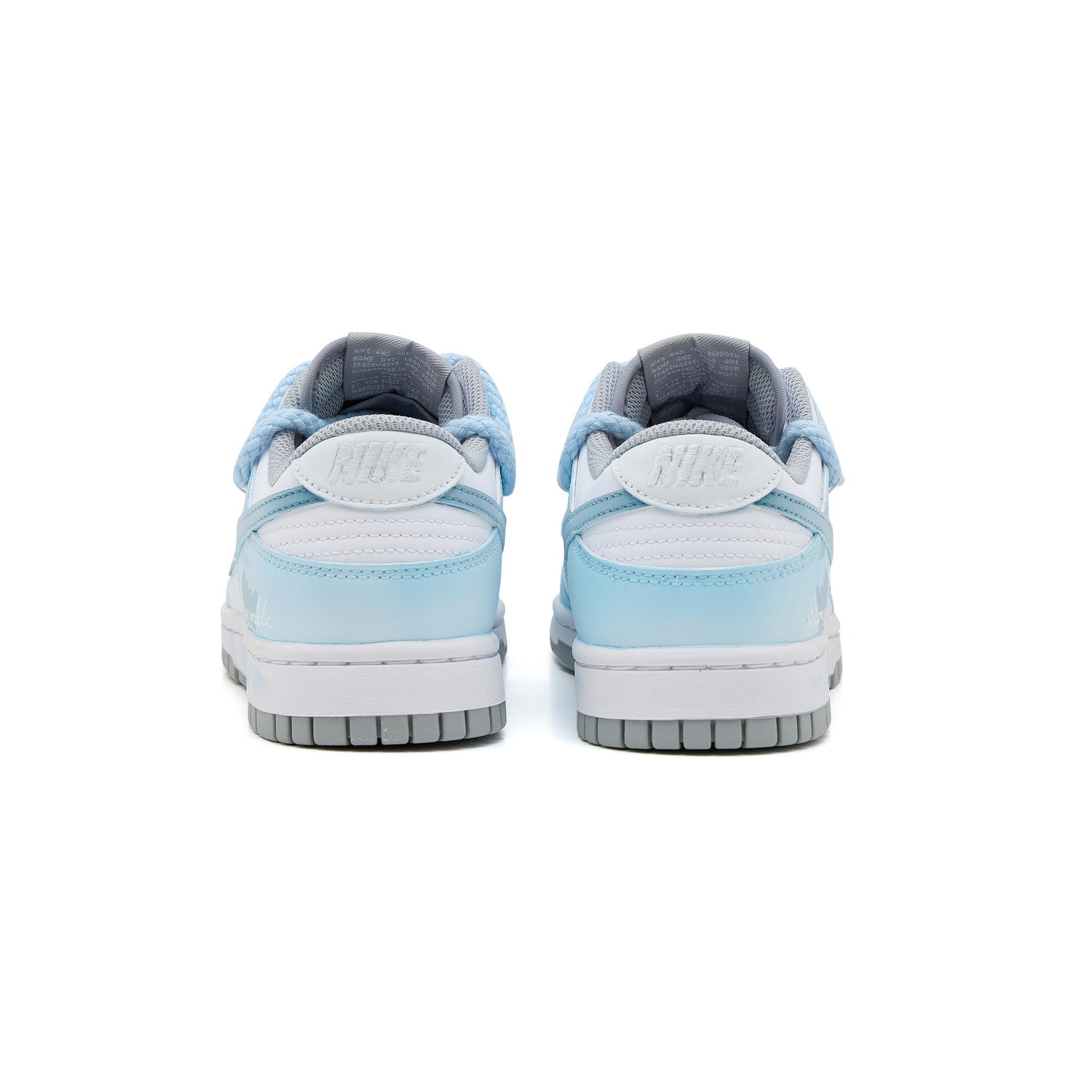 Dunk Island Journal SAML низкие детские баскетбольные кроссовки sky blue Nike, синий — фото 4