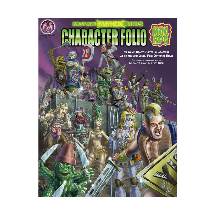 

Mutant Mayhem Minis - Character Folio #1, Mutant Mayhem Minis (Dark Platypus Studio), мягкая обложка