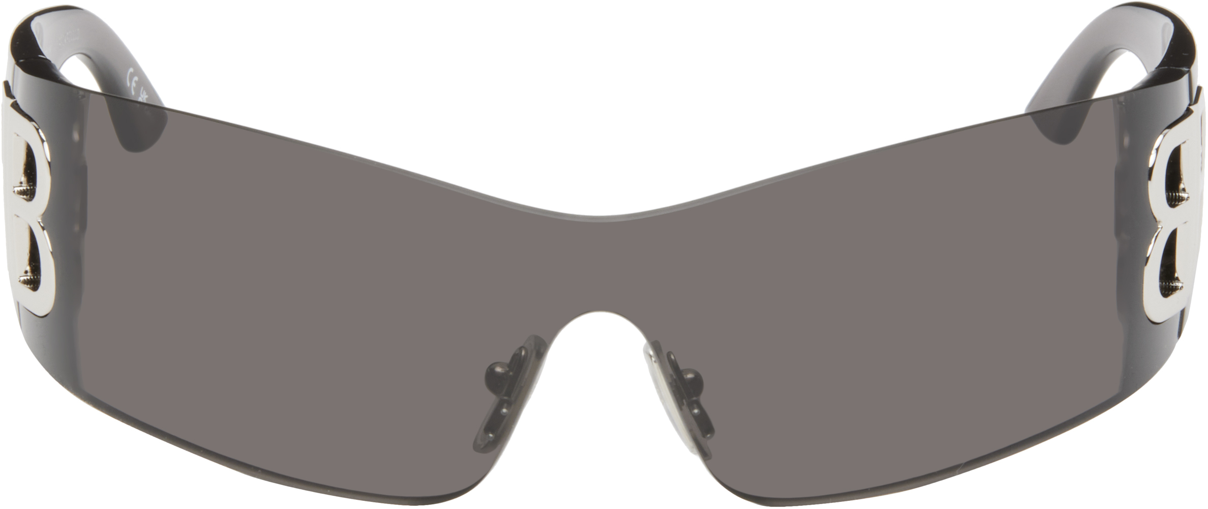 

Солнцезащитные очки Bossy Mask серого цвета Balenciaga, Grey-Grey-Grey