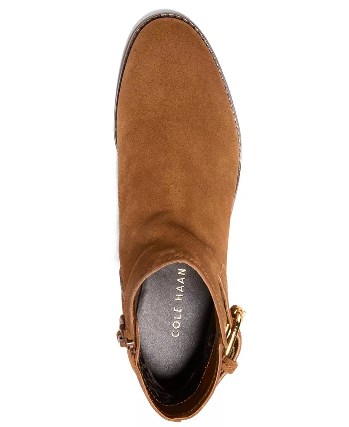 Женские ботильоны Hanover на квадратном каблуке Cole Haan, коричневый — фото 4