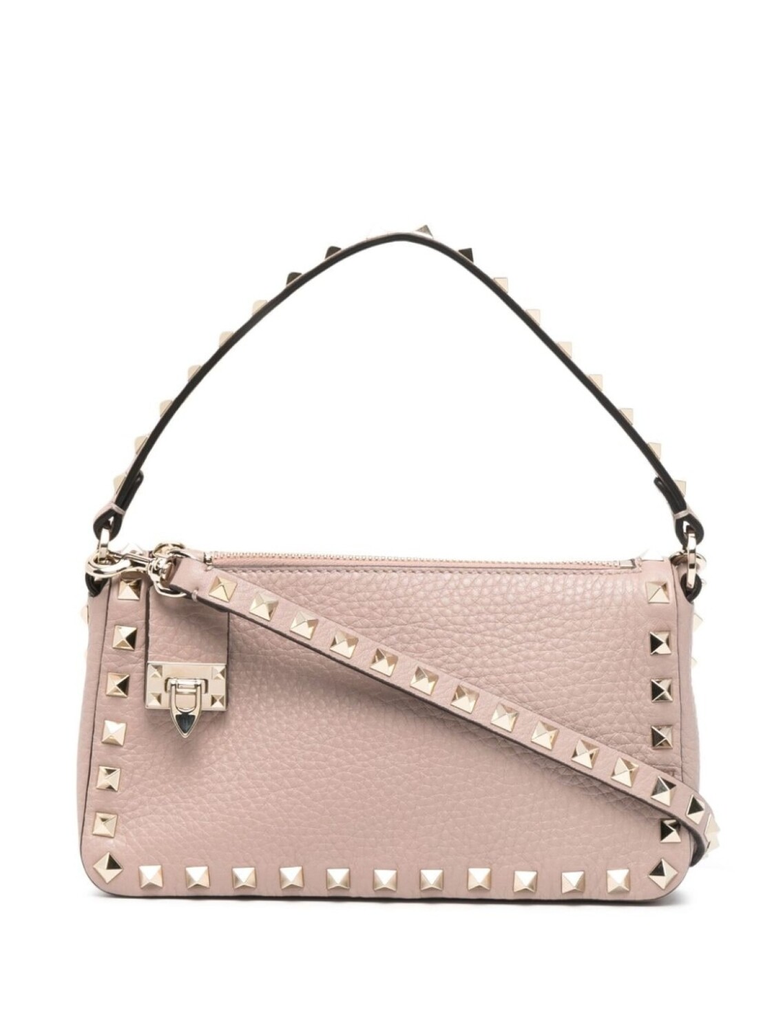 

Valentino Garavani маленькая сумка через плечо Rockstud, нейтральный цвет