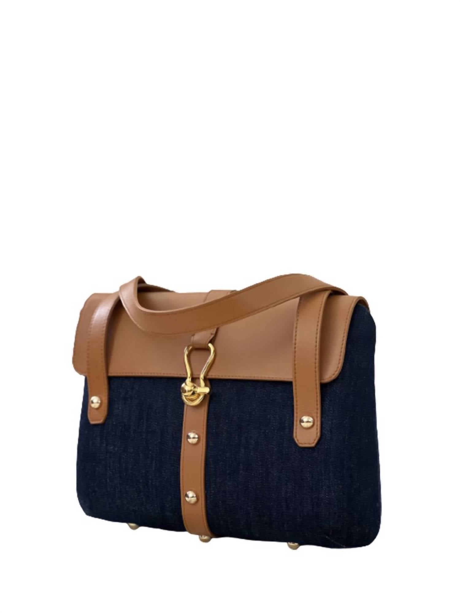 

Сумка Desire Basket из денима и кожи Ines de la Fressange, цвет denim, leather