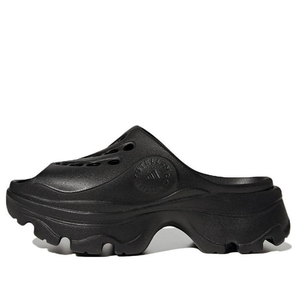 Тапочки stella mccartney x clog 'triple black' Adidas, черный