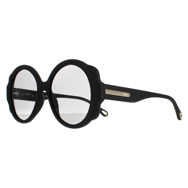 Chloe круглые женские матовые серые ch0120s Chloé, черный — фото 2