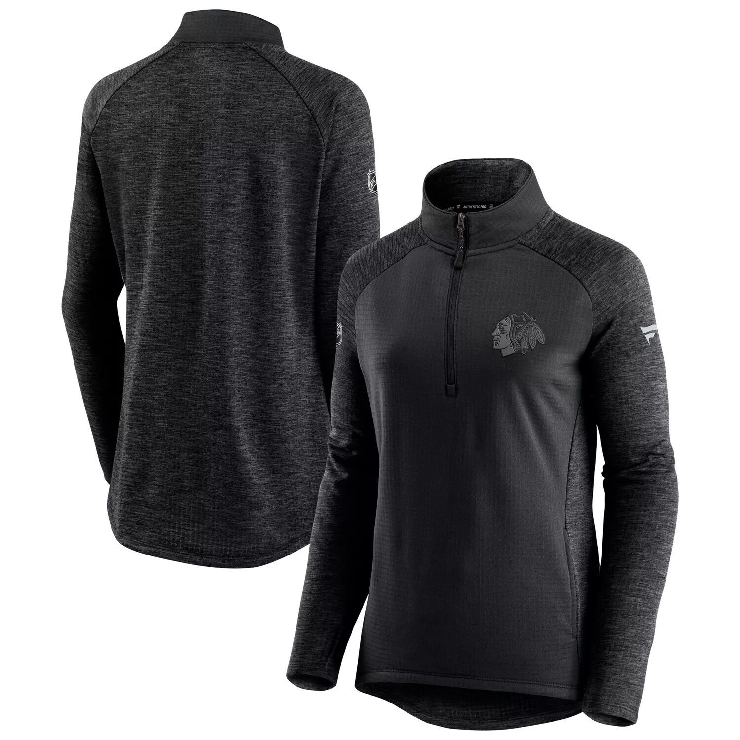 

Женская куртка Fanatics фирменного черного цвета/темно-серого цвета Chicago Blackhawks Authentic Pro Travel & Training с молнией на четверть длины реглан Fanatics, Черный, Женская куртка Fanatics фирменного черного цвета/темно-серого цвета Chicago Blackha