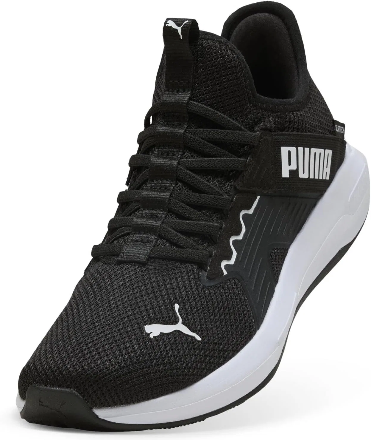 Кроссовки для бега по улицам PUMA Softride Enzo 5 Slip Tech Unisex, Puma Schwarz Puma Weiß Puma Schwarz — фото 4