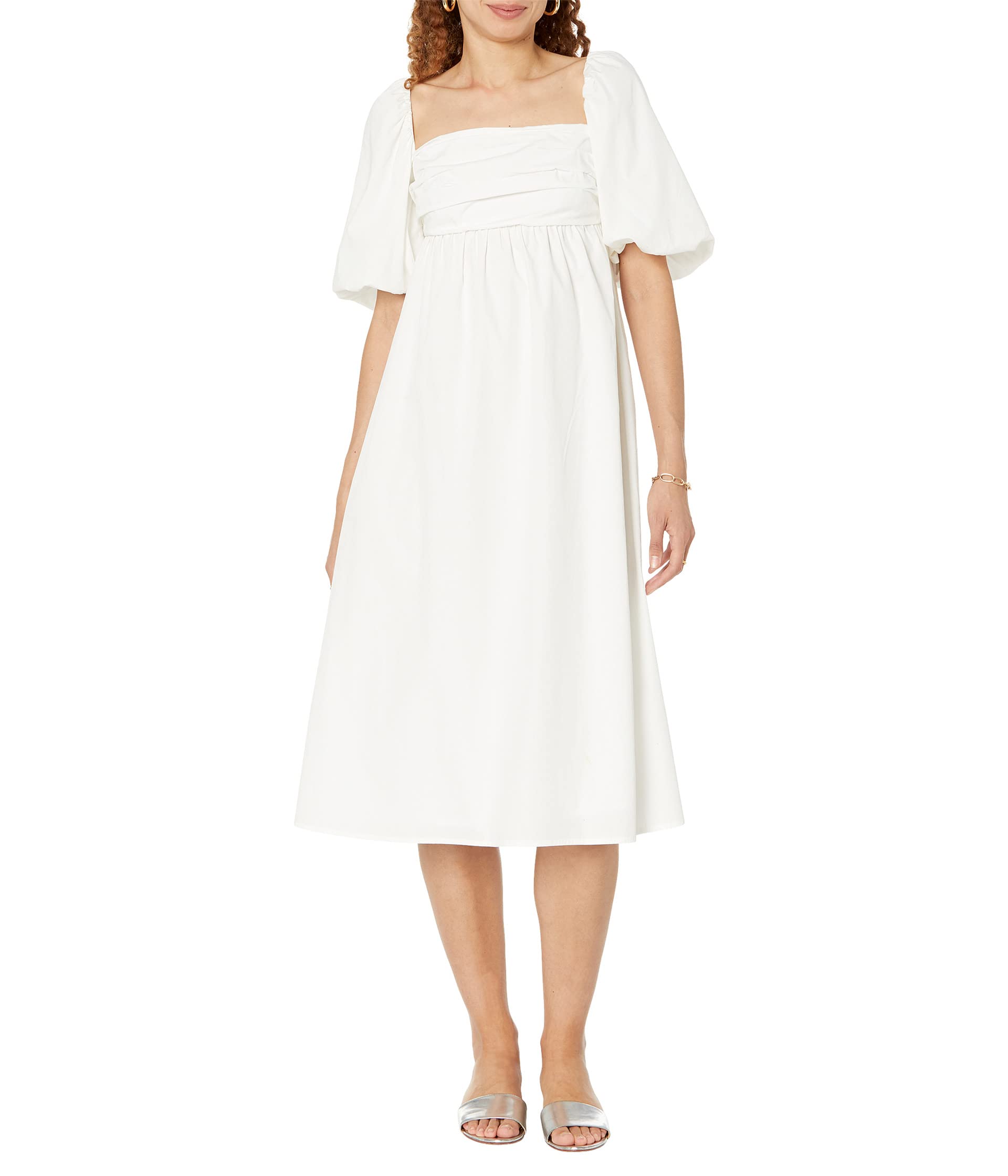 

Платье MANGO Mikonos-H Dress, белый