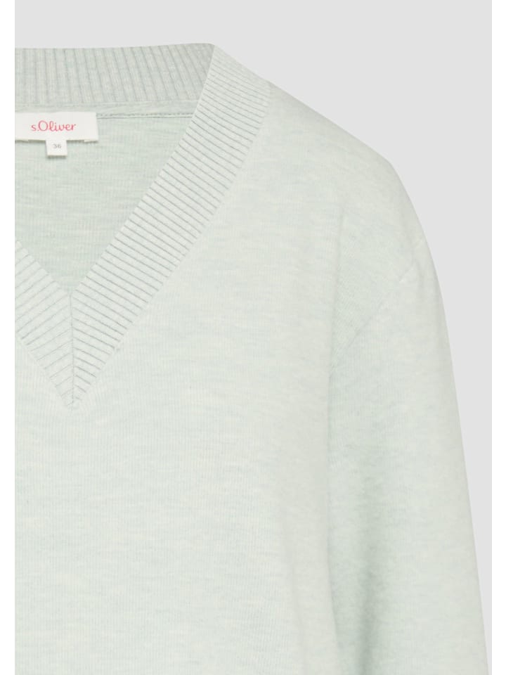 

Толстовка s.Oliver Sweatshirt langarm, зеленый