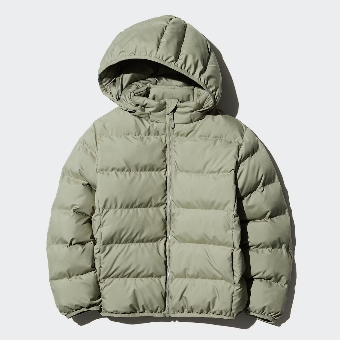

Куртка Uniqlo детская стеганая с капюшоном, 54 зеленый