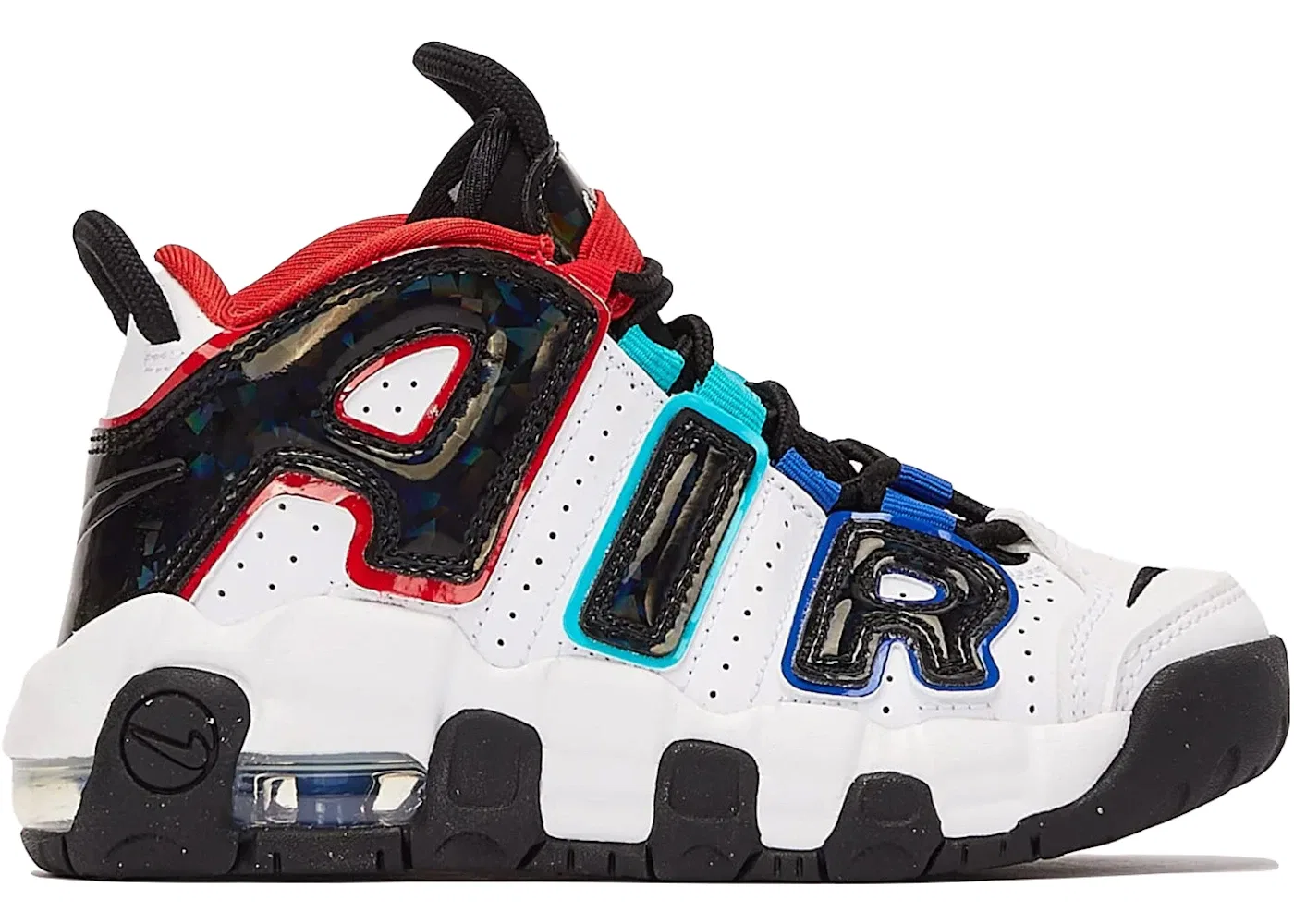 Детские кроссовки Lifestyle Nike Air More Uptempo CL, White/University Red/Game Royal/Black