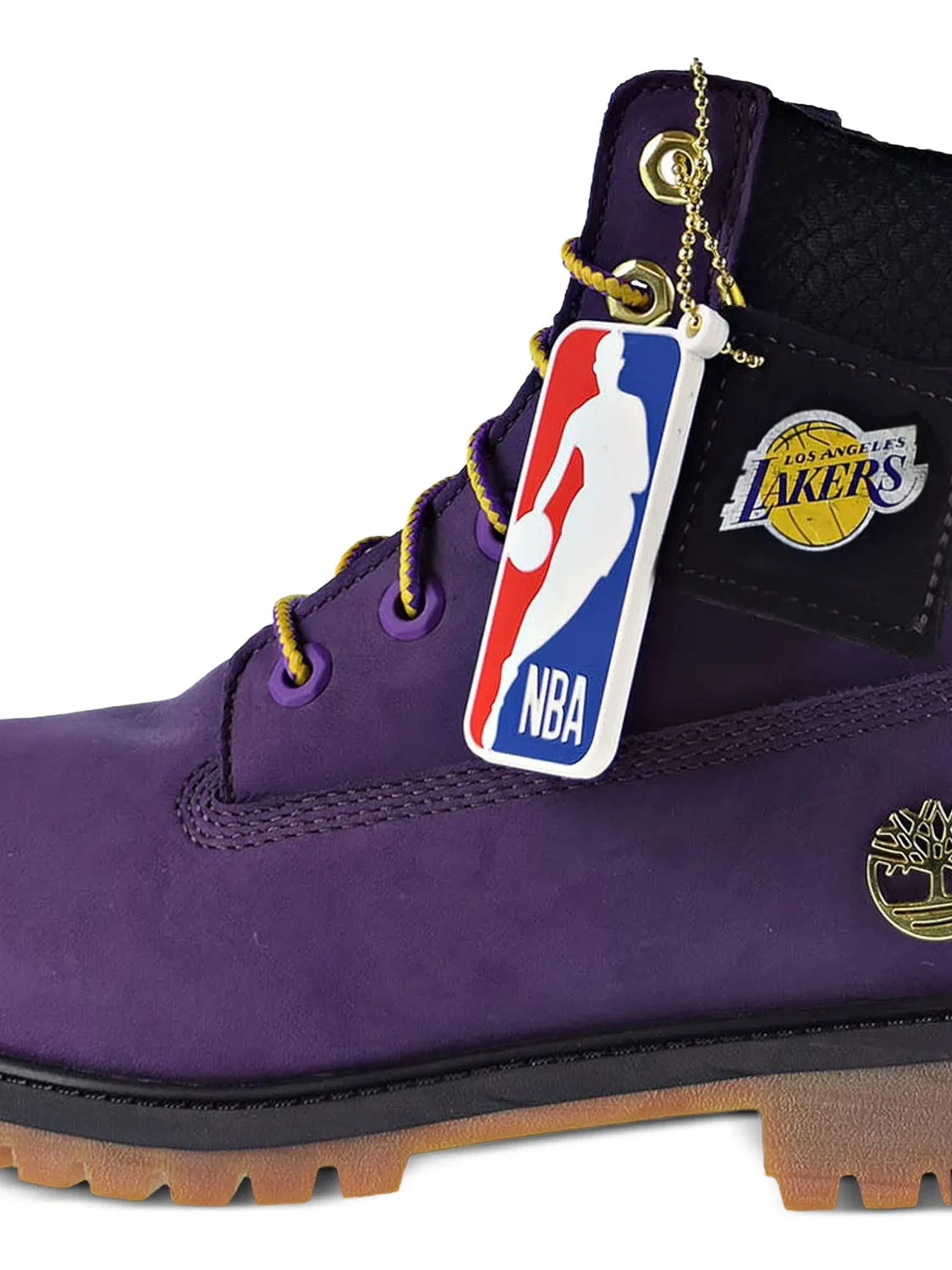 Ботинки замшевые фиолетовые Timberland, фиолетовый — фото 2