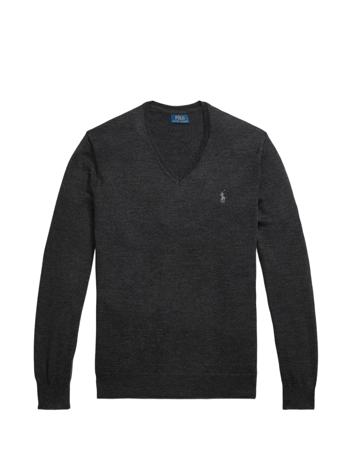 Polo Ralph Lauren Свитер V-образный 100% шерсть Серый