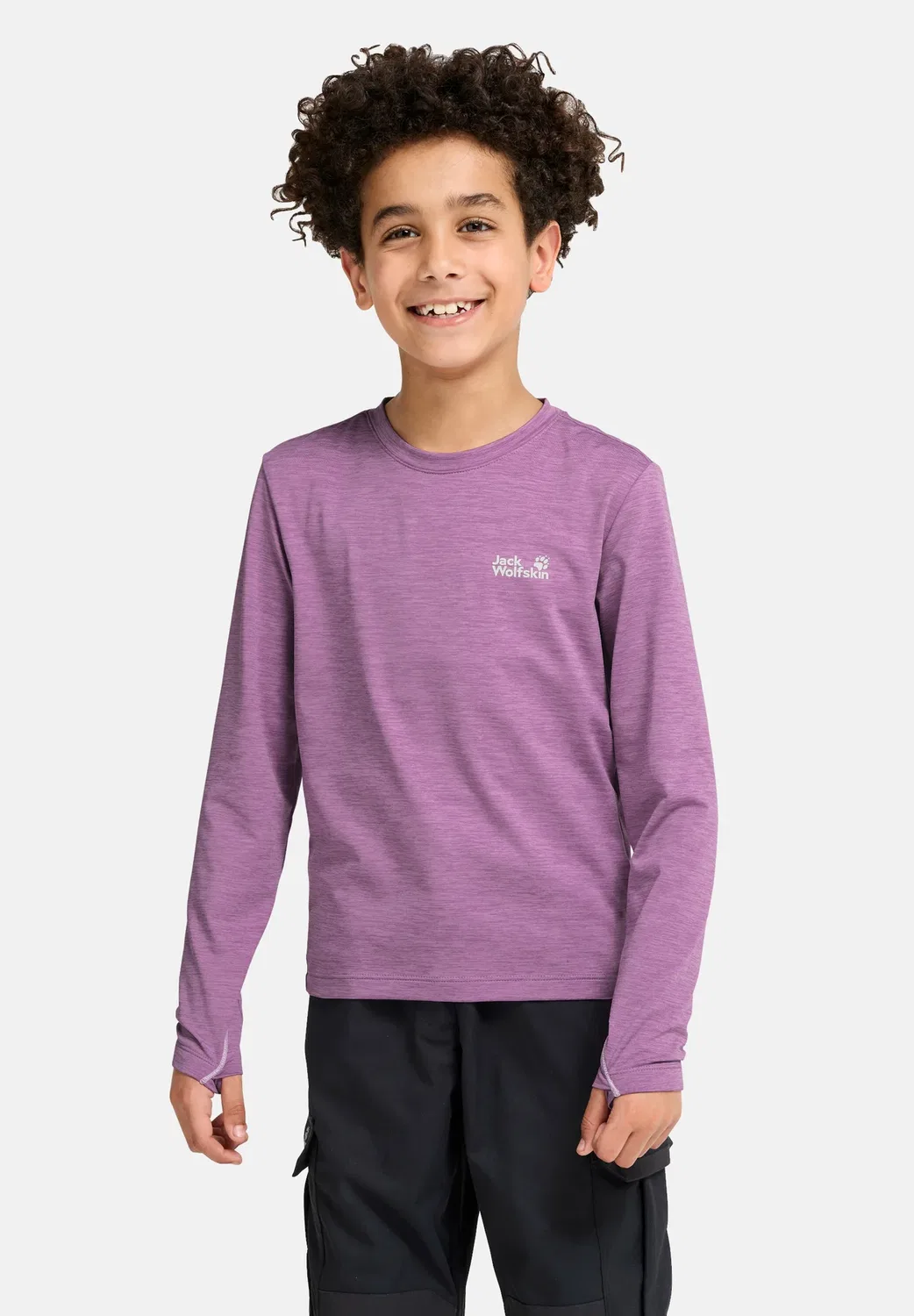 Trail ls k унисекс - футболка с длинными рукавами Jack Wolfskin, Vivid Orchid
