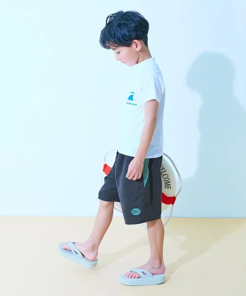 Детские плавки-шорты с принтом UV-защитные Surf Pants devirock, Dark Navy — фото 2