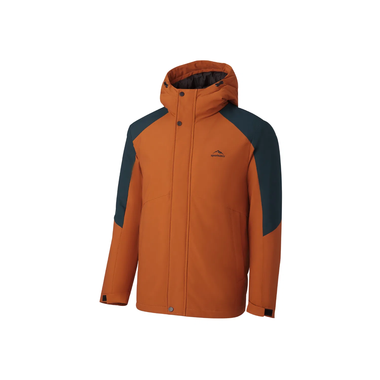 Детский пуховик с капюшоном Dark Orange 2D Inlay HLA, Dark Orange 2D Inlay