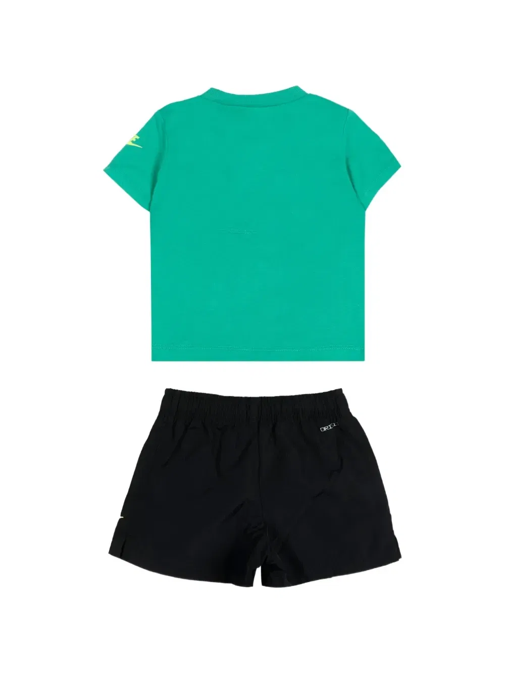 Комплект из шорт с логотипом Nike Kids, зеленый — фото 2