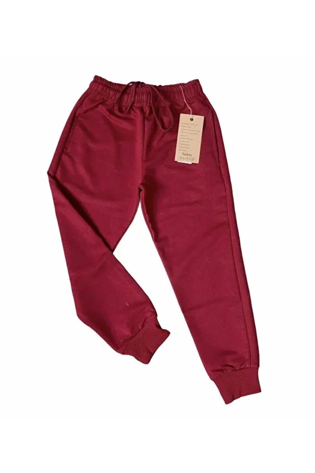 Детские спортивные штаны для девочек с эластичным манжетом Nacar Store, Burgundy
