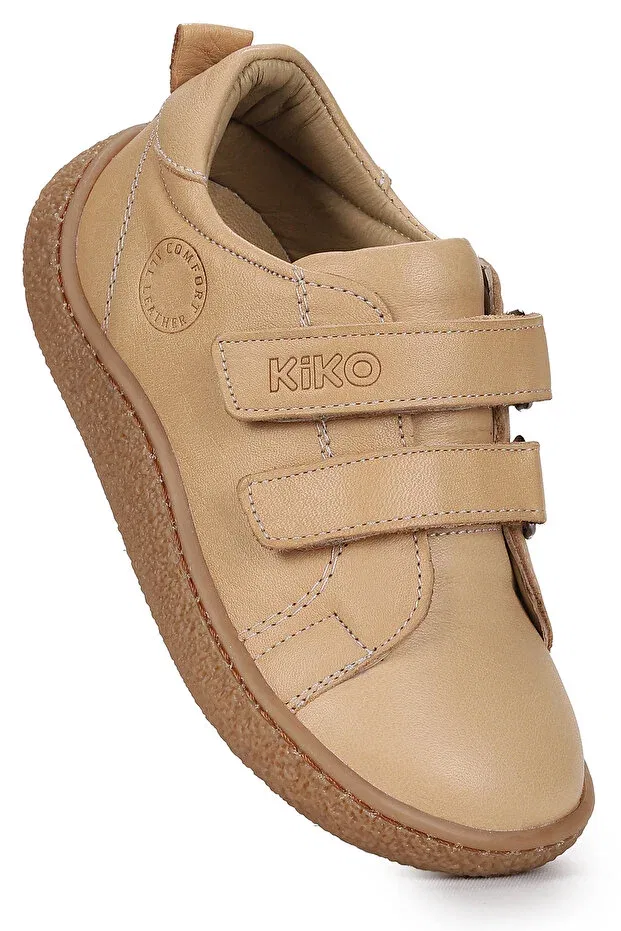 Детские спортивные туфли для мальчиков кожаные Luqa Kiko Kids, Light Tan
