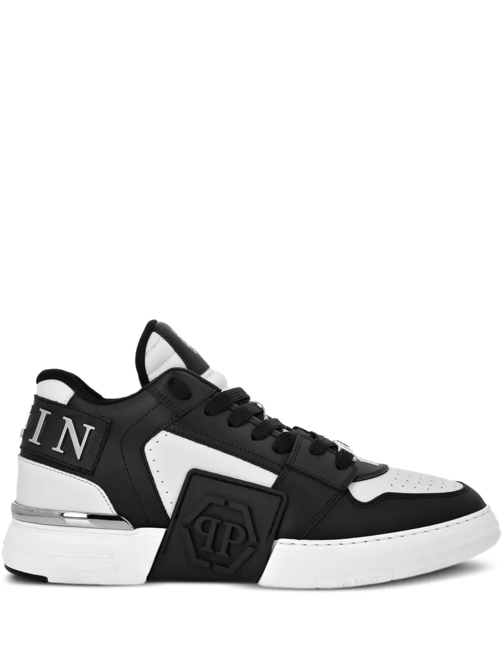 

Кеды Phantom Kicks с декором Skull Philipp Plein, белый