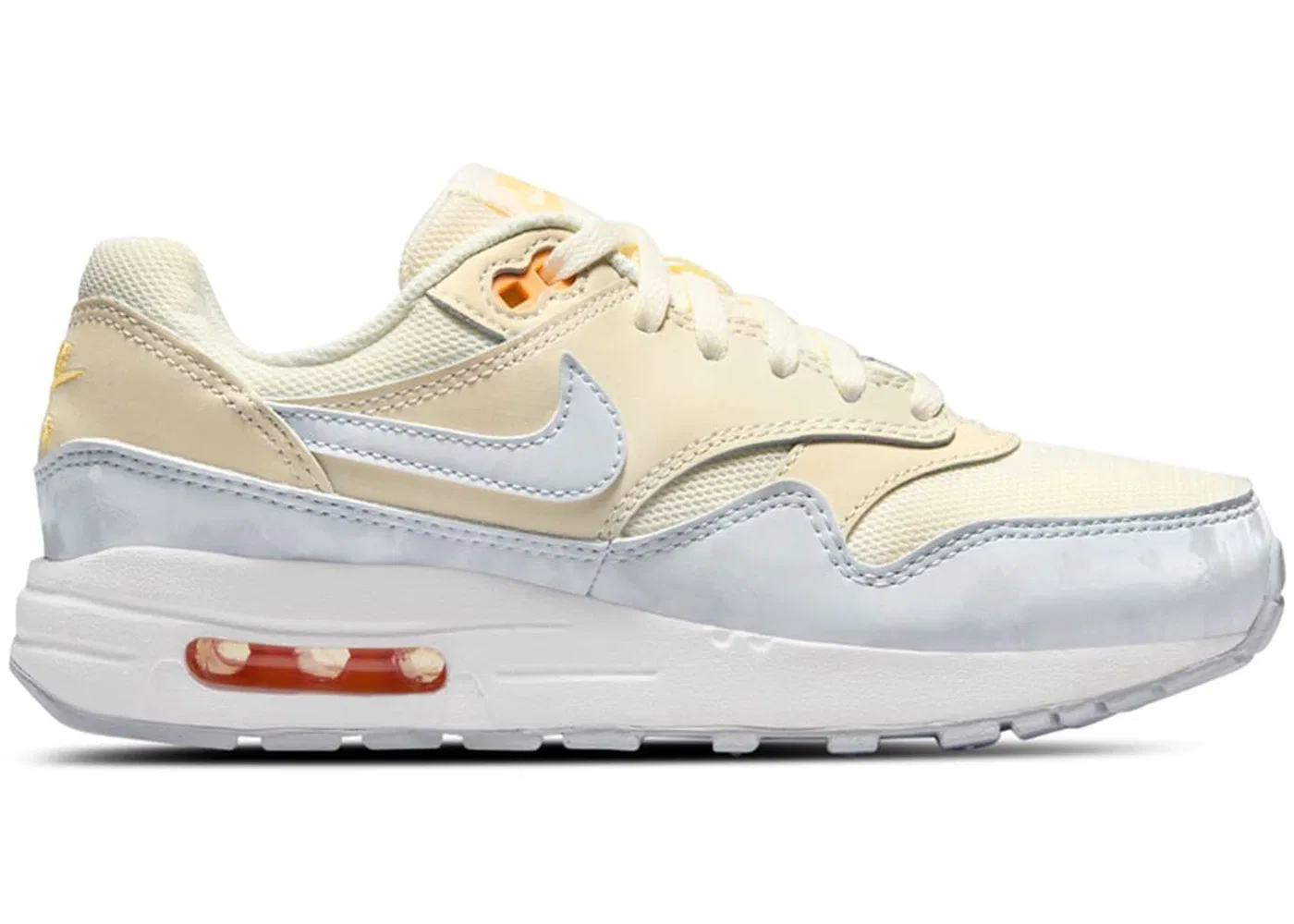 Детские кроссовки Lifestyle Nike Air Max 1, Pale Ivory Melon Tint White Football Grey